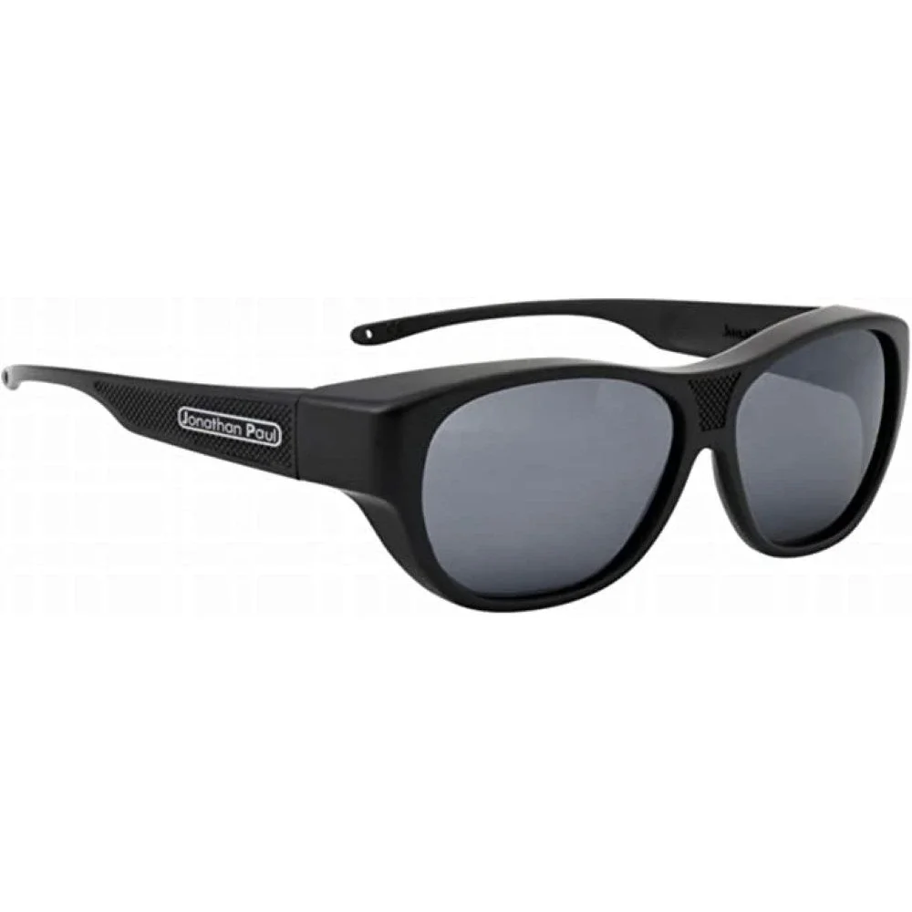 JONATHAN PAUL Polarized Sunglasses Fit-overs Allure Black Grey Extra Large AU001